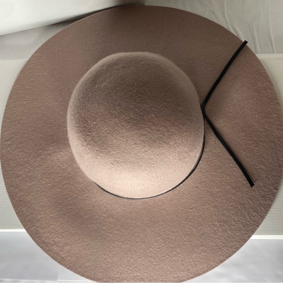 Nordstrom Brass Plum (BP) Wool Floppy Hat in Rose Pink - Picture 4 of 11